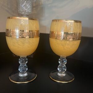 Vintage Mid Century Modern/Hollywood Regency Interglass